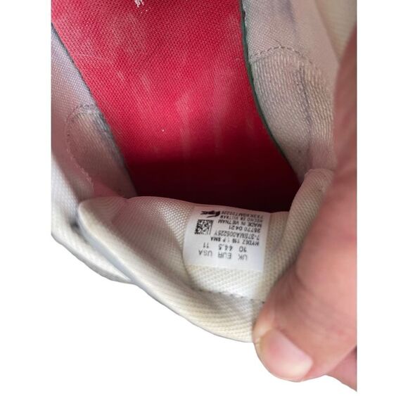 Lacoste Men's Gray Hydez Leather Padded Collar Sneakers Size 10 - Picture 9 of 16